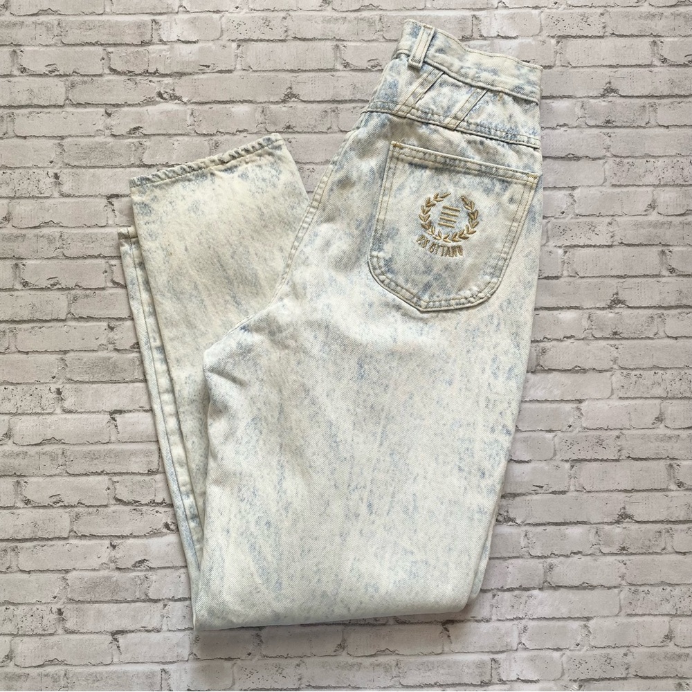 Gitano High Rise Acid Wash Light Blue Jeans